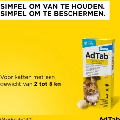 Anti Vlo en Teek Kauwtabletten Kat ><noscript><img width=