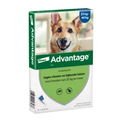 Anti Vlooiendruppels 400 Hond 25 - 40 kg 4 pipetten^Advantage Outlet