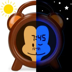 Thuis & Onderweg<Alecto BC-100 Slaaptrainer-Nachtlamp-Wekker Aap