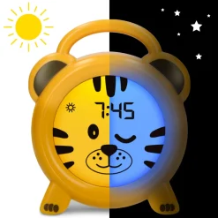 Thuis & Onderweg<Alecto BC100TIGER Slaaptrainer Nachtlampje en Wekker