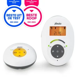 Thuis & Onderweg<Alecto DBX-125 Babyfoon met Display Full eco DECT