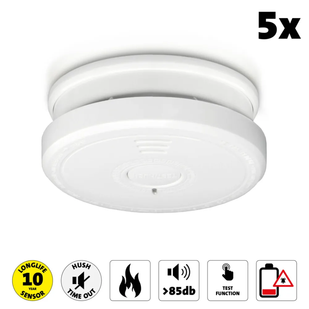 Sale SA20 Rookmelder 5 stuks Thuis & Onderweg