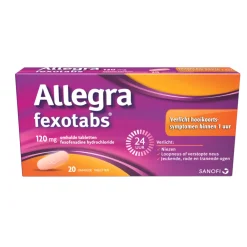 Allergie<Allegra Fexotabs Bij Hooikoorts 20 tabletten