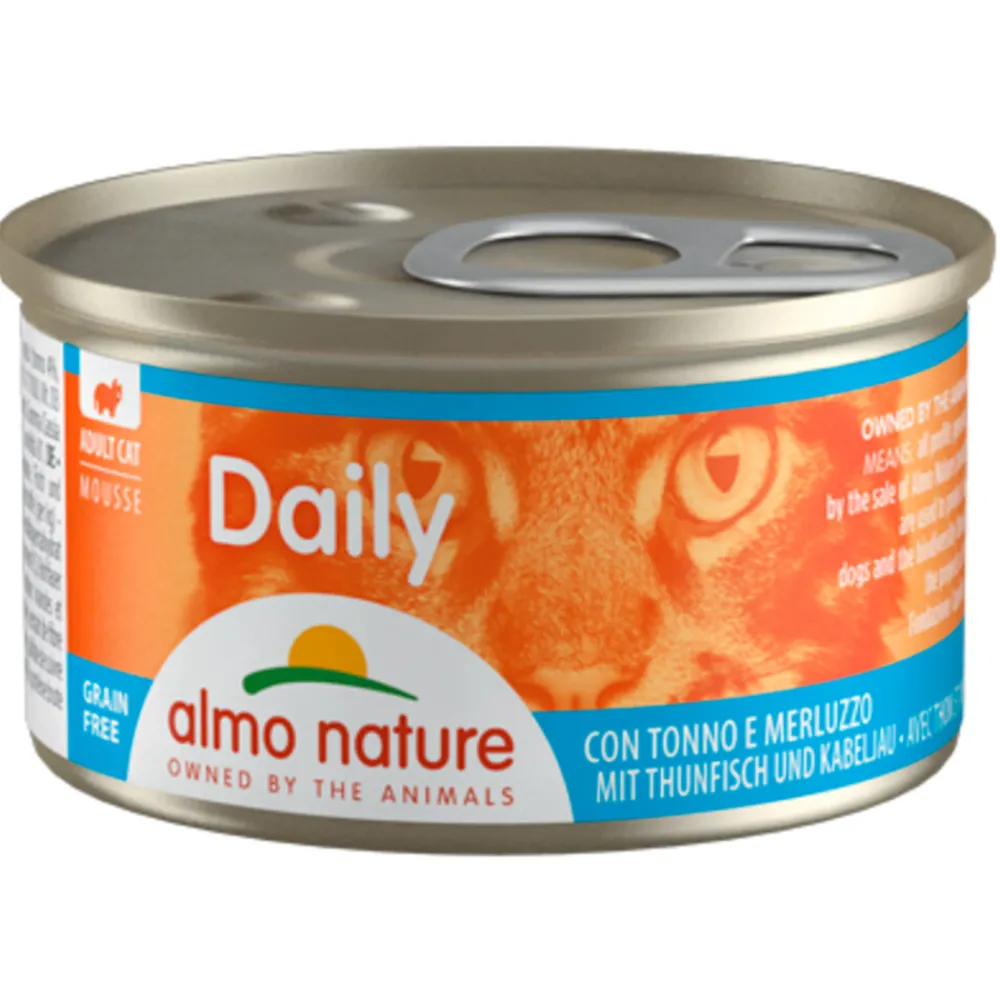 Discount Daily Menu Mousse Kattenvoer Nat Tonijn & Witvis 85 gr Kattenvoer