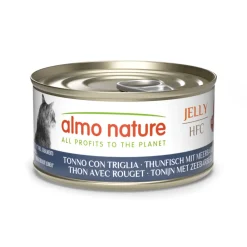 Kattenvoer<Almo Nature HFC Kattenvoer Nat Blikje Tonijn & Zeebarbeel 70 gr