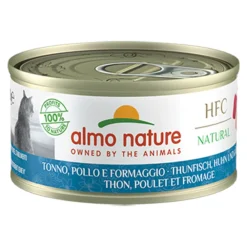HFC Natural Kattenvoer Nat Blikje Tonijn & Kip & Kaas 70 gr^Almo Nature Best