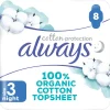 Online Maandverband Bio Cotton Protection Ultra Night met Vleugels 8 stuks Intiemhygiëne