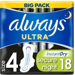 Clearance Maandverband Platinum Ultra Night 18 stuks Intiemhygiëne
