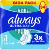 Intiemhygiëne<Always Maandverband Ultra Dag Normal 34 stuks