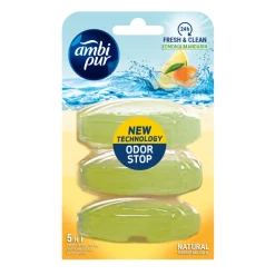 Toiletartikelen<Ambi Pur Toiletblok Navulling Citroen en Mandarijn 3 stuks