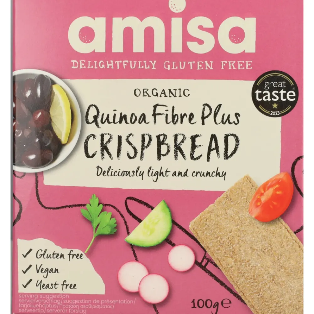 Brood & Crackers<Amisa Quinoa Crispbread Biologisch en Glutenvrij 100 gr