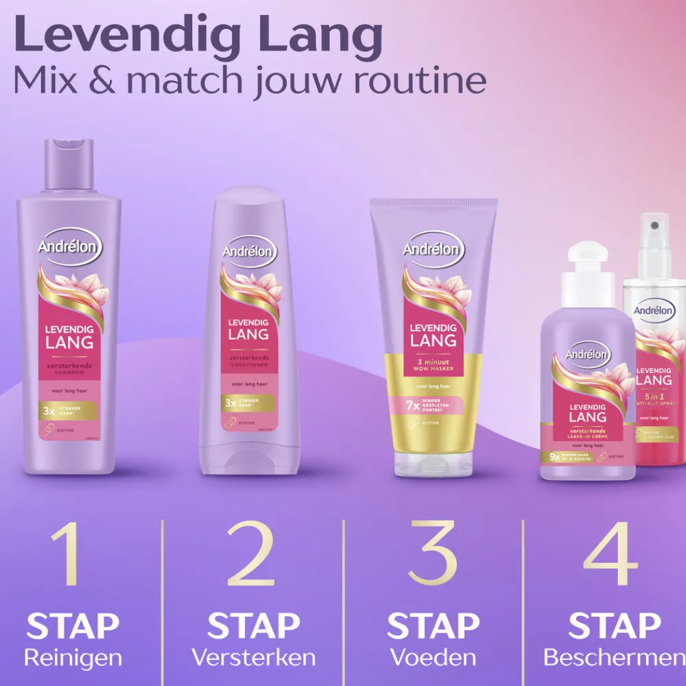 Leave-In Creme Levendig Lang 200 ml^Andrélon Outlet