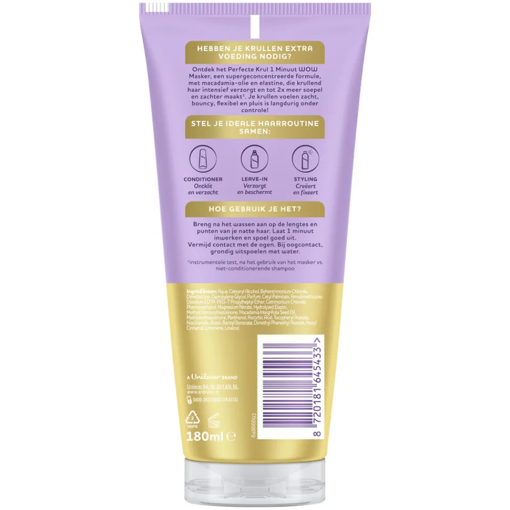 Haarmasker<Andrélon WOW Masker Perfecte Krul 180 ml
