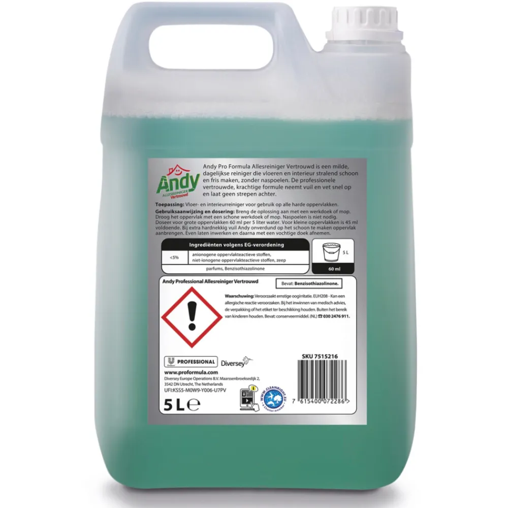 Allesreiniger Vertrouwd Pro Formula 5 liter^Andy Professional New