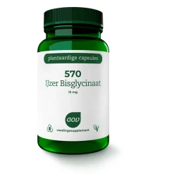 Clearance 570 IJzer Bisglycinaat 90 vegacapsules Mineralen