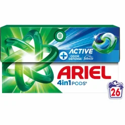 4in1 Wasmiddel Pods Actieve Geurbestrijding 26 stuks^Ariel Online