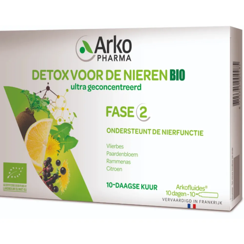 Bio Drinkampullen Nieren Detox 10 ampullen Organen