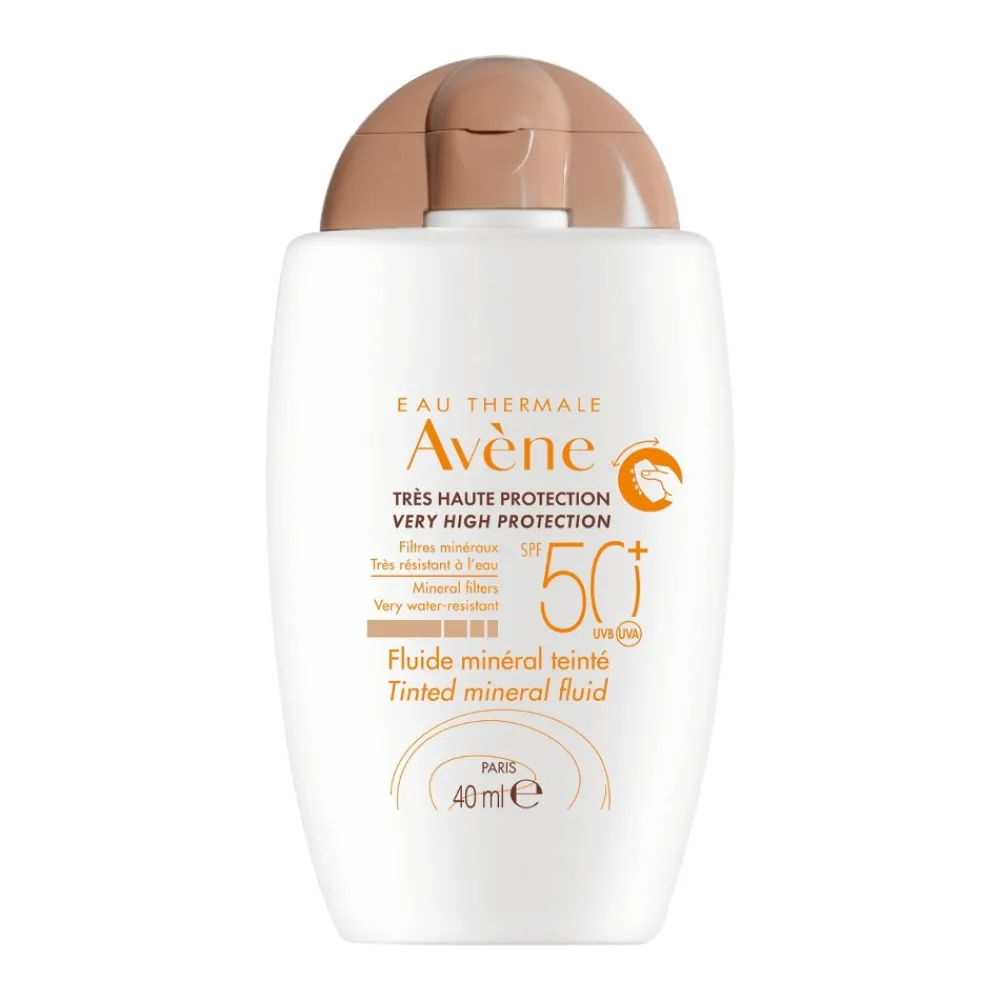 Zon<Avène Minerale Getinte Zonfluide SPF 50 40 ml