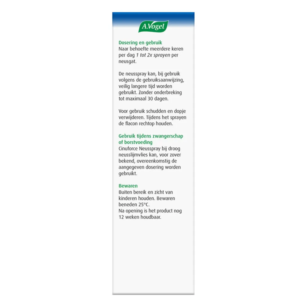 New Cinuforce Neusspray Droog Neusslijmvlies Korstjes 15 ml Luchtwegen & Keel