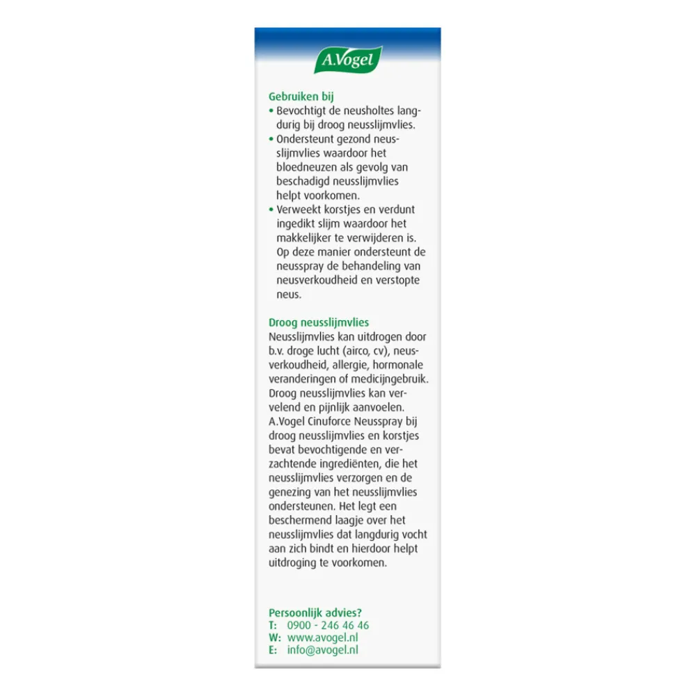 New Cinuforce Neusspray Droog Neusslijmvlies Korstjes 15 ml Luchtwegen & Keel
