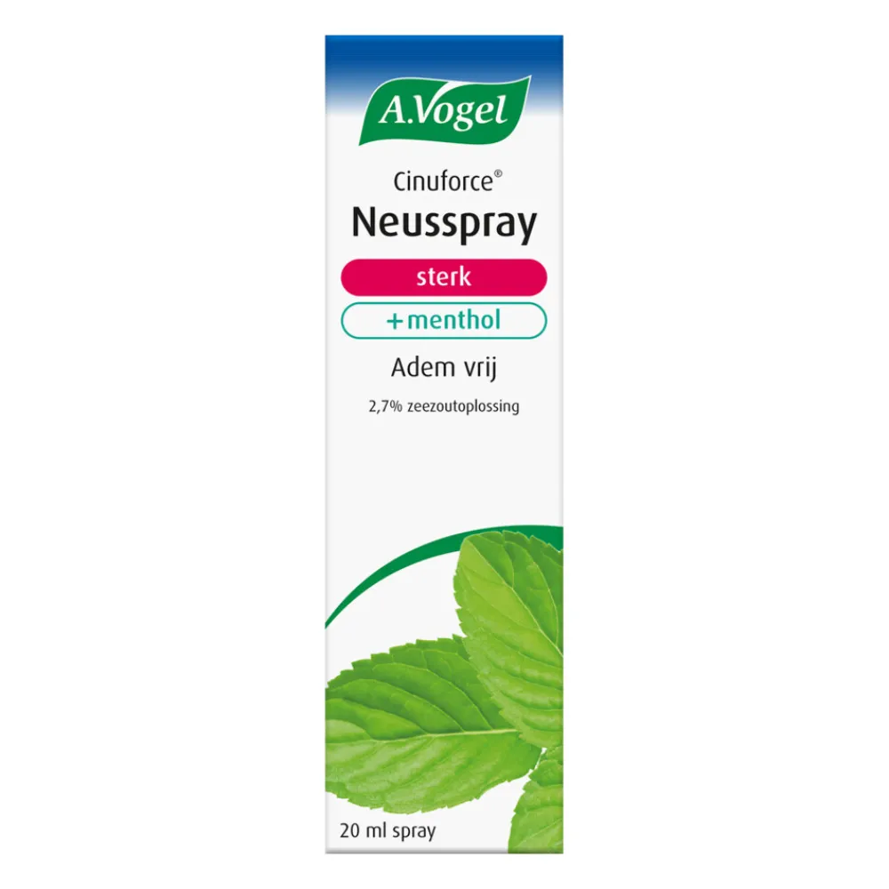 Cinuforce Neusspray Extra Sterk + Menthol 20 ml^A.Vogel Online
