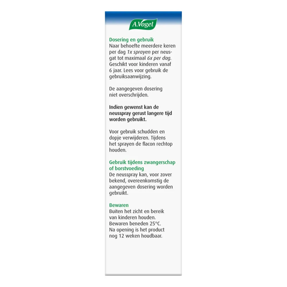 Cinuforce Neusspray Extra Sterk + Menthol 20 ml^A.Vogel Online