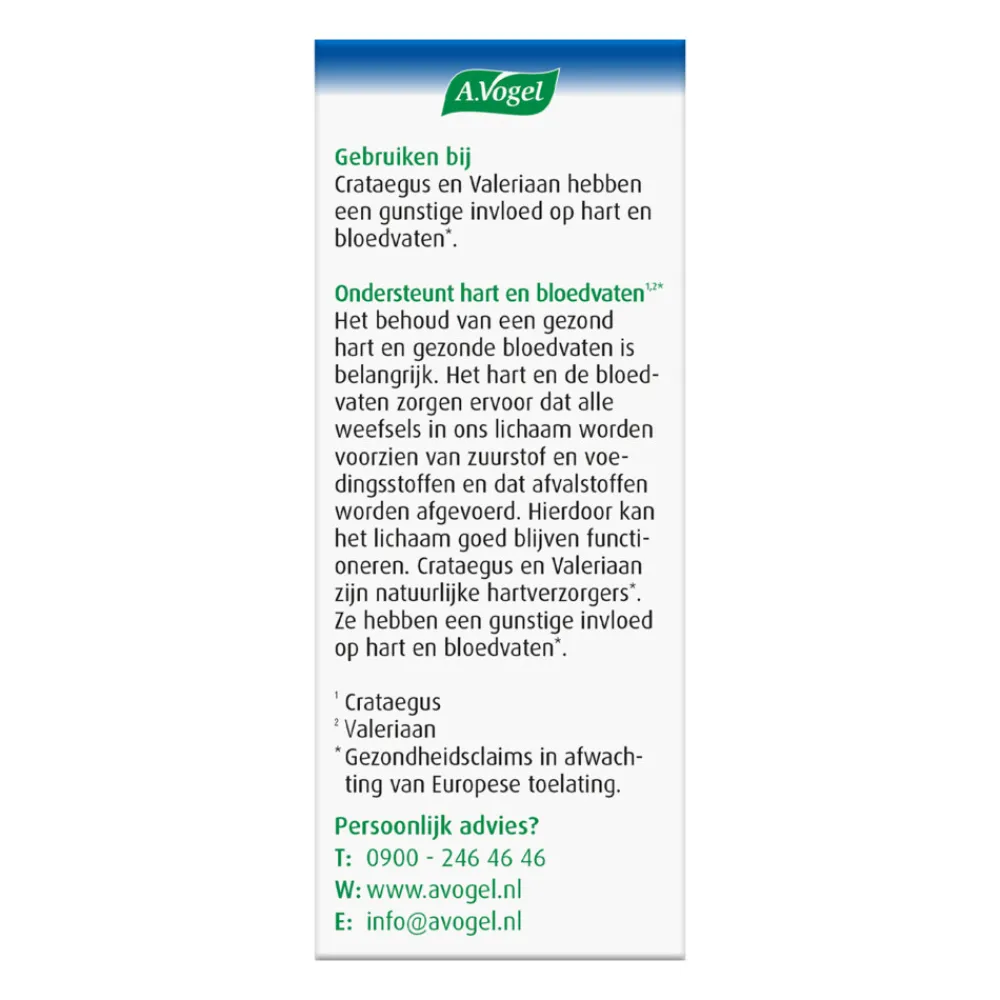 Crataegus Hart en bloedvaten 80 tabletten^A.Vogel Hot