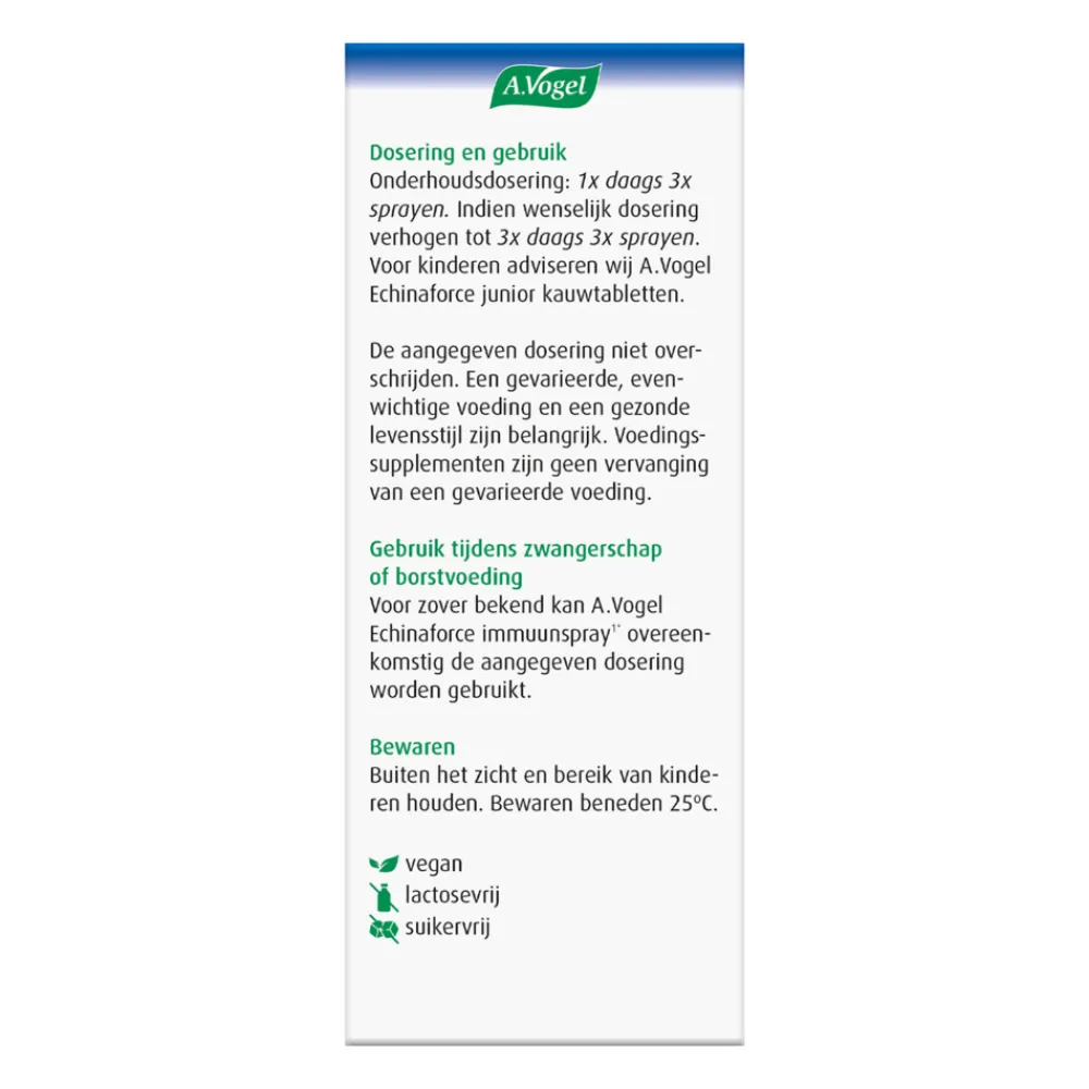 Weerstand & Energie<A.Vogel Echinaforce Immuunspray 30 ml