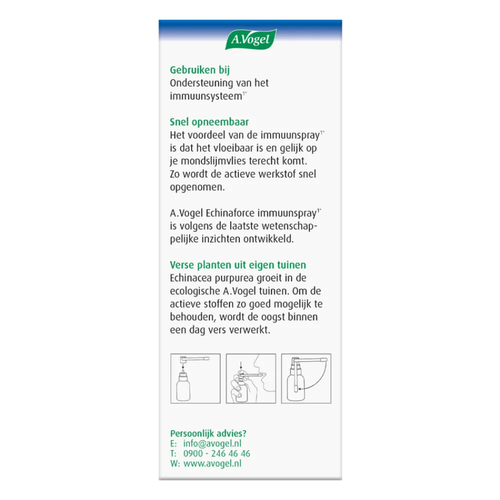 Weerstand & Energie<A.Vogel Echinaforce Immuunspray 30 ml
