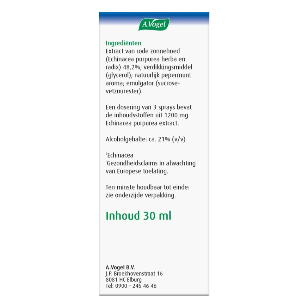 Weerstand & Energie<A.Vogel Echinaforce Immuunspray 30 ml