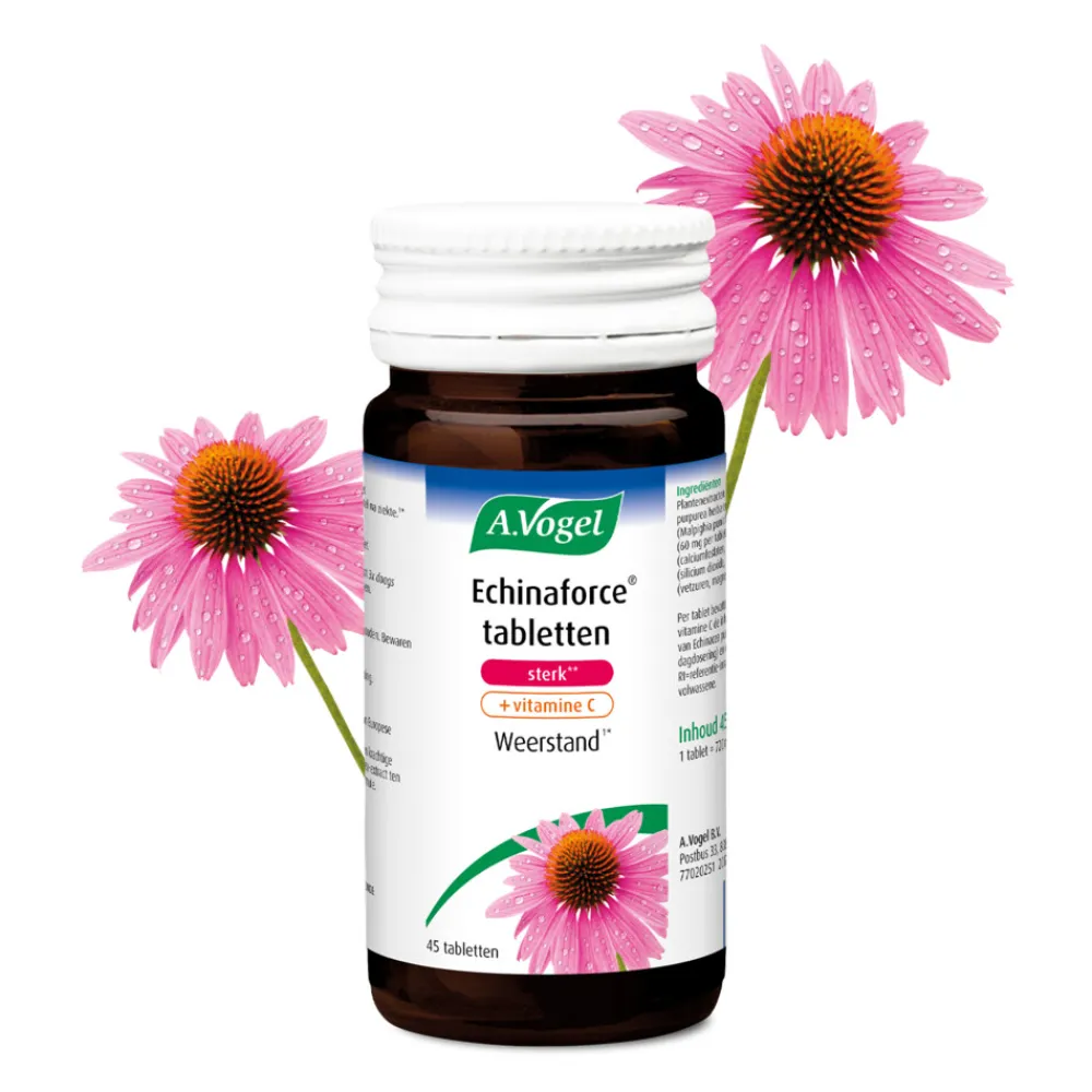 Weerstand & Energie<A.Vogel Echinaforce Sterk + Vitamine C 45 tabletten