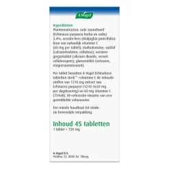 Weerstand & Energie<A.Vogel Echinaforce Sterk + Vitamine C 45 tabletten