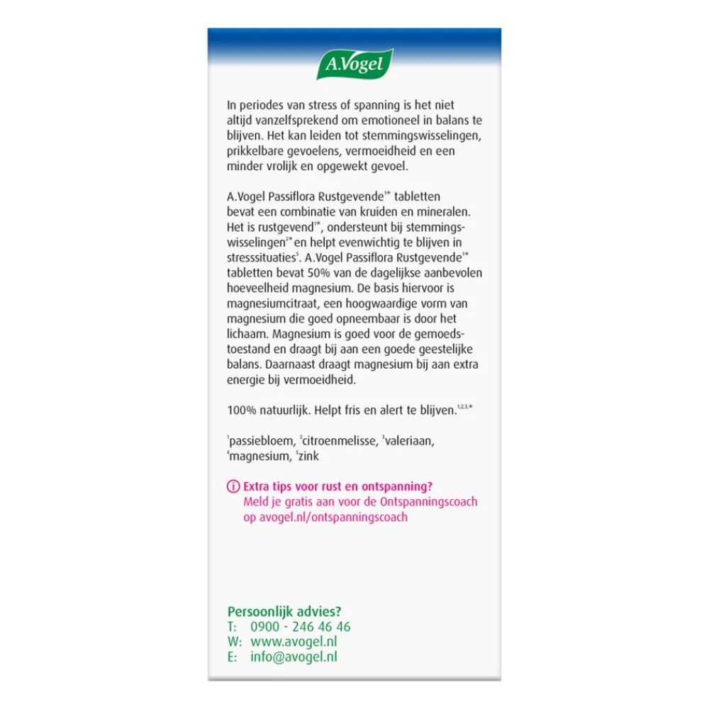 Sale Passiflora Rustgevend bij Stemmingswisselingen 30 tabletten Rustgevend & Slapen