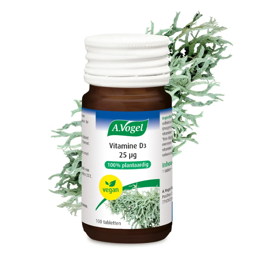 Vitaminen<A.Vogel Vitamine D3 25 ug 100 tabletten