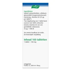 Vitaminen<A.Vogel Vitamine D3 25 ug 100 tabletten