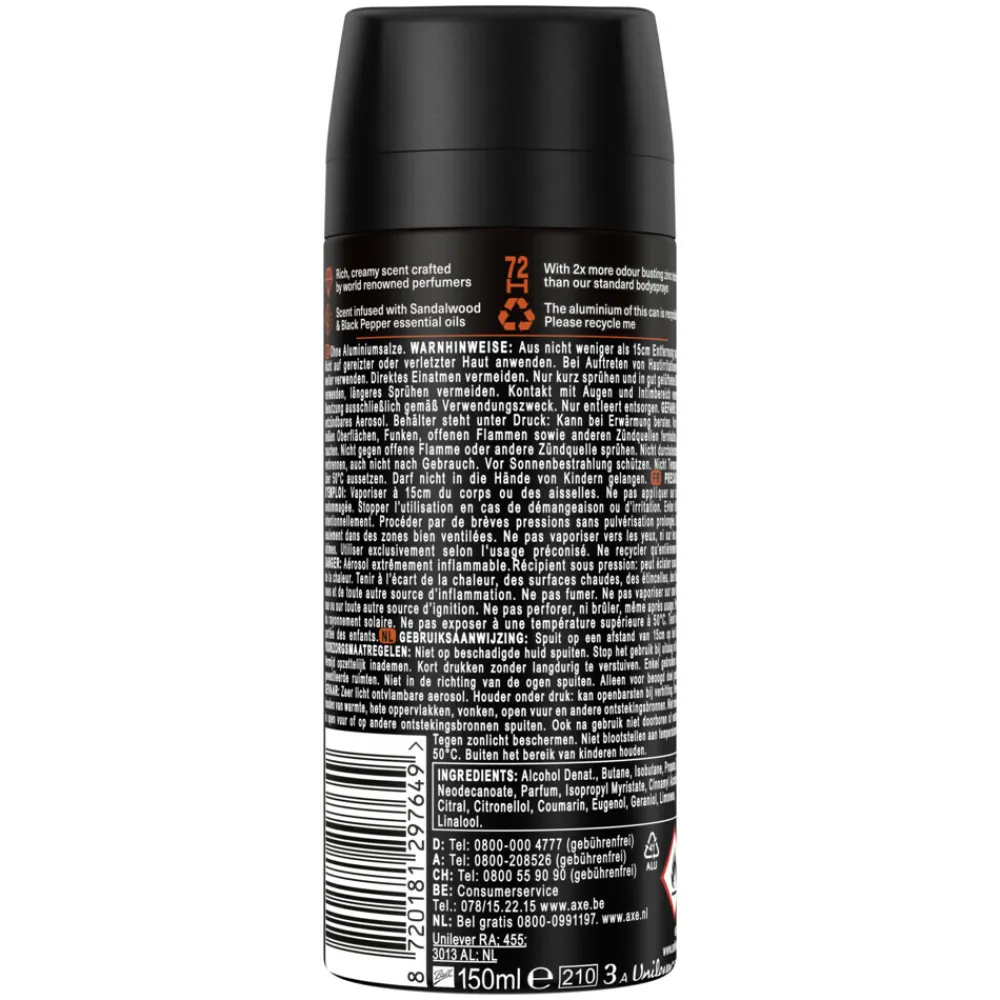 Deodorant Bodyspray Copper Santal 150 ml^Axe Outlet