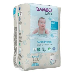 Luiers<Bambo Nature Zwemluierbroekjes Small 7-12 kg 12 stuks