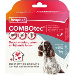 Hot Combotec Anti Vlooien en Teken Druppels Hond 10-20 kg 2 pipetten Vlo, Teek & Worm