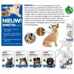 Vlo, Teek & Worm<Beaphar DImetHIcare Line-On Anti Teken- en Vlooiendruppels Hond 15 - 30 kg 6 pipetten