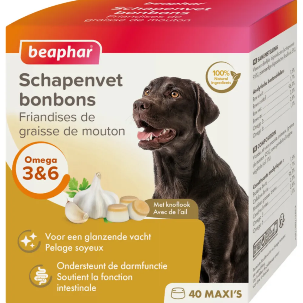 Schapenvet Bonbons Knoflook 245 gr^Beaphar Discount