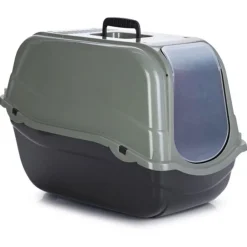 Kattenbak Romeo Eco Groen - Zwart 57 x 39 x 41 cm^Beeztees New