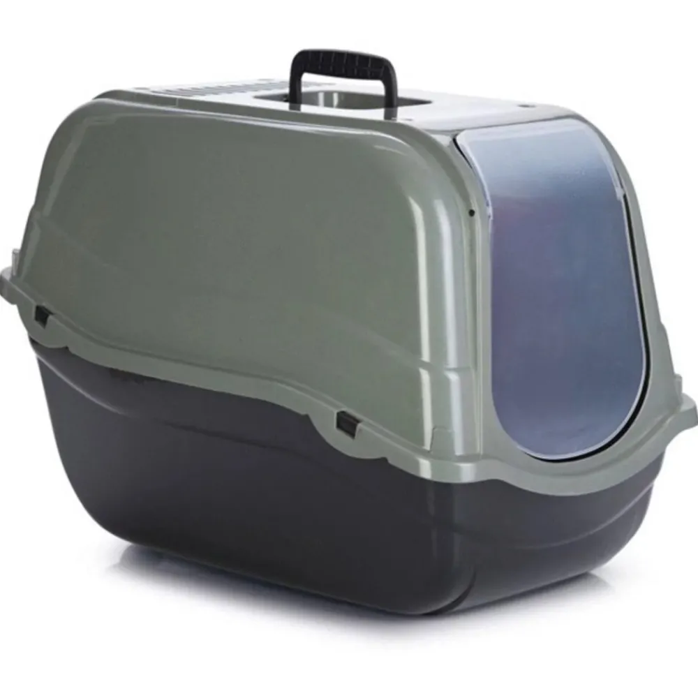 Kattenbak Romeo Eco Groen - Zwart 57 x 39 x 41 cm^Beeztees New