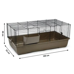 Kooien & Hokken|Vogels En Tuindieren<Beeztees Konijnenkooi Baldo Mokka 100 cm