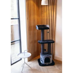 Sale Krabmeubel Bondica Zwart - Grijs 50 x 50 x 120 cm Krabpalen & Meubels