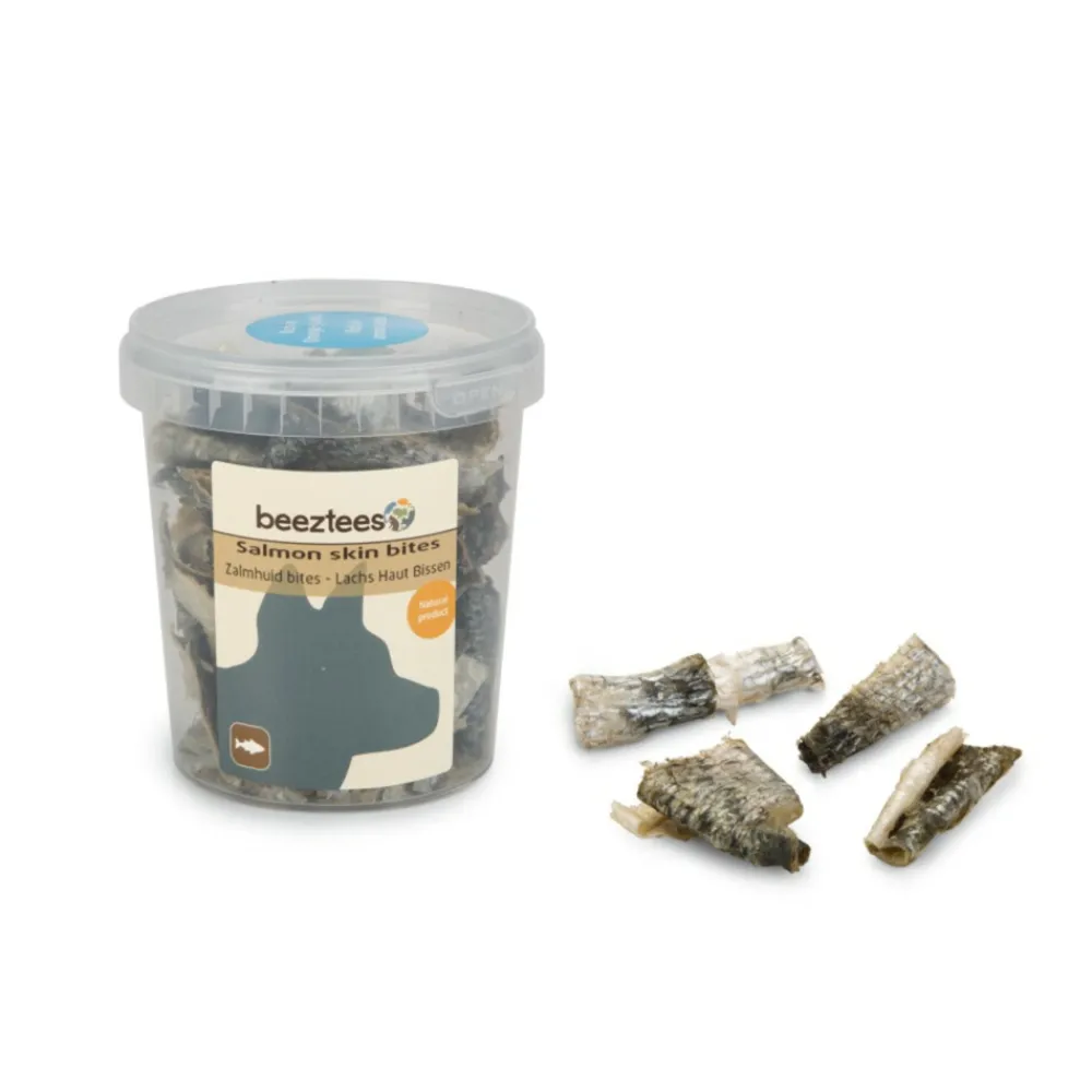 Hot Zalmhuid Bites 75 gr Snacks