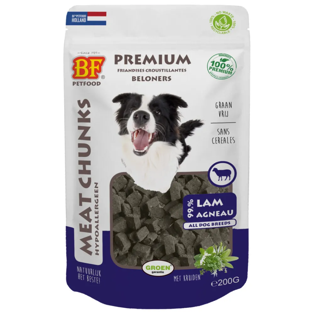 Snacks<BF Petfood Meat Chunks Lam 200 gr