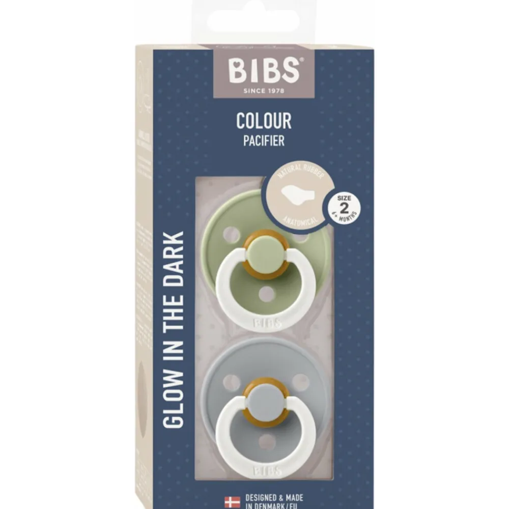 Fopspeen Anatomisch Maat 2 6-18 mnd Glow Sage Cloud 2 stuks^Bibs Best