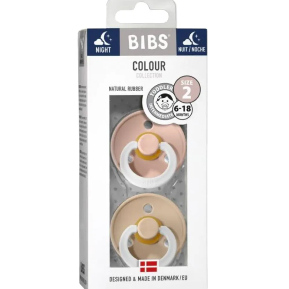 Hot Fopspeen Maat 2 6-18 mnd Glow Vanilla Blush 2 stuks Flessen & Spenen