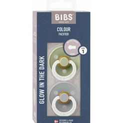 Kraamcadeaus|Flessen & Spenen<Bibs Fopspeen Maat 1 0-6 mnd Glow Sage Cloud 2 stuks