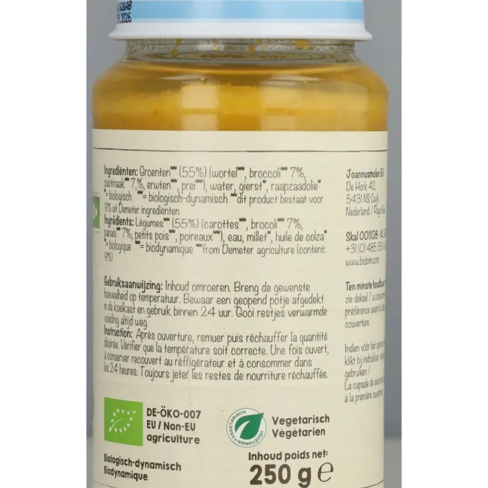Hot Maaltijd 10+ mnd Groenten & Pastinaak 250 gr Baby & Peutervoeding